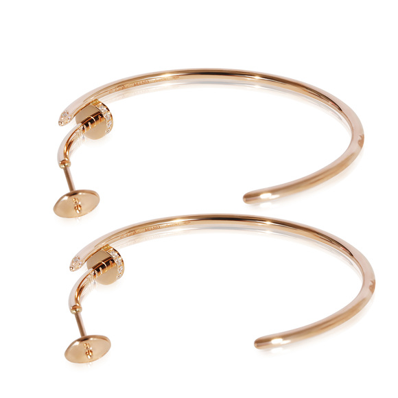 Cartier Juste un Clou Earrings in 18k Rose Gold 0.17 CTW - Picture 2 of 5